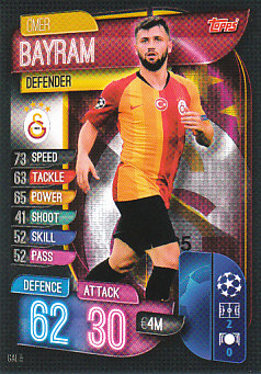 Omer Bayram Galatasaray AS 2019/20 Topps Match Attax CL #GAL5